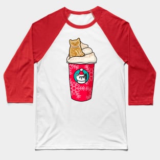 Ginger Bread Latte Cat Baseball T-Shirt